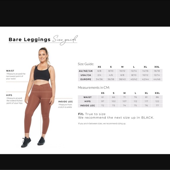 Crop Shop Boutique CSB Textured Scrunch BARE brown Leggings, size S - Picture 6 of 10